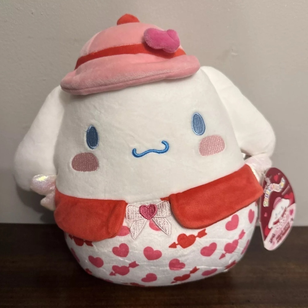 Valentine’s Day Hello Kitty and Friends Squishmallow Cinnamon roll Plush Pillow